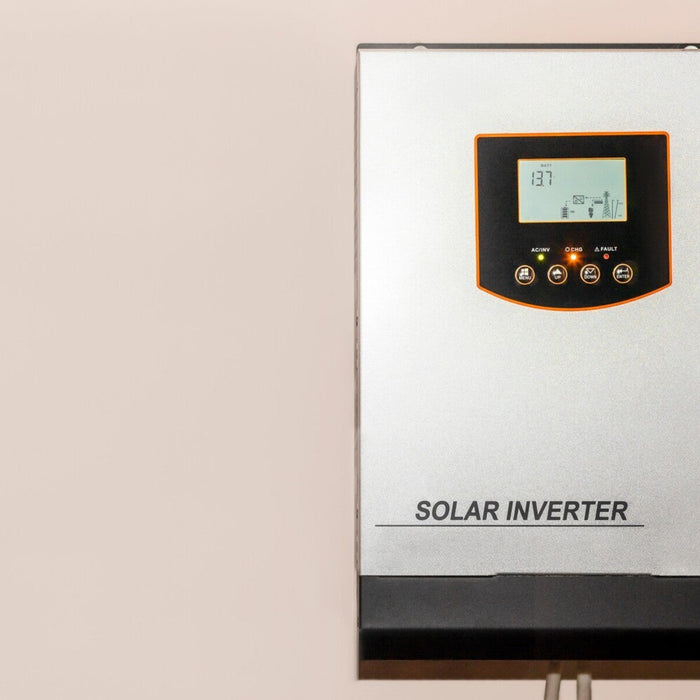 example of a smart solar inverter installed on a wall