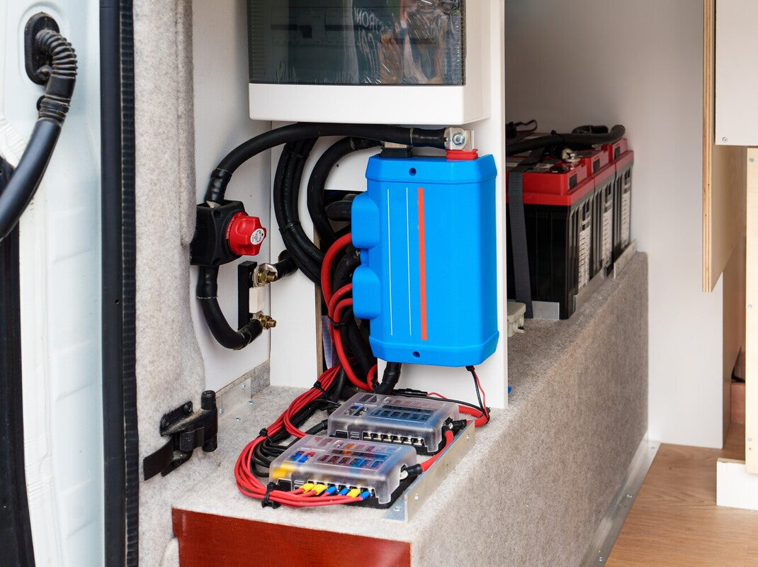 solar inverter and batteries in an RV to show how does a power inverter work