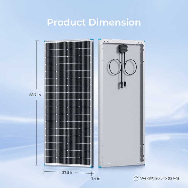 Renogy 200 Watt 12 Volt Monocrystalline Solar Panel Solar Panels Renogy