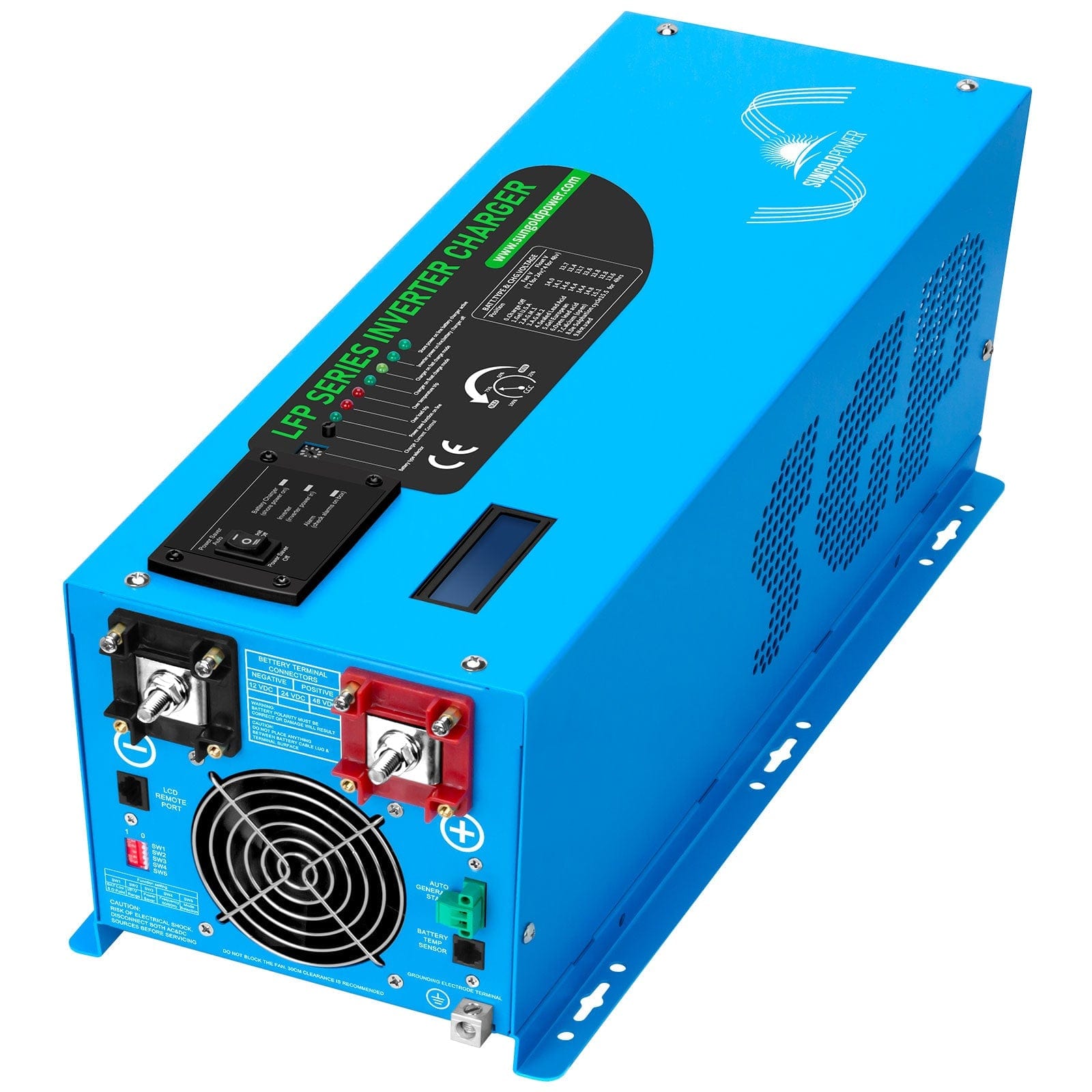 Sungold Power 3000W DC 12V Pure Sine Wave Inverter With Charger Off-Grid Inverters SunGoldPower 120V 120V Only Inverter