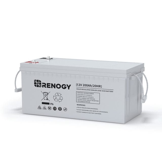 Renogy 12 Volt 200Ah Deep Cycle AGM Battery Batteries Renogy 12V 200Ah Deep Cycle AGM Battery