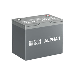 RICH SOLAR ALPHA 1 | 12V 100Ah LiFePO4 Battery | Powerful 12V Lithium Battery for RVs, Trailers, Vans, Boats, Off-Grid | 5,000 Lifetime Cycles | Bluetooth and Internal Heat Technology Batteries RICH SOLAR