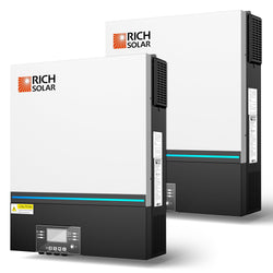 RICH SOLAR NOVA 6548 | 6500 Watt (6.5kW) 48 Volt Off-Grid Hybrid Solar Inverter | Premium 6500W 48V Hybrid Inverter for Campers, Cabins, Tiny Homes, ADUs, RVs, Off-Grid | UL Certified Hybrid Inverters RICH SOLAR 2 Pieces NOVA 6548 ($1,249.99 Each)