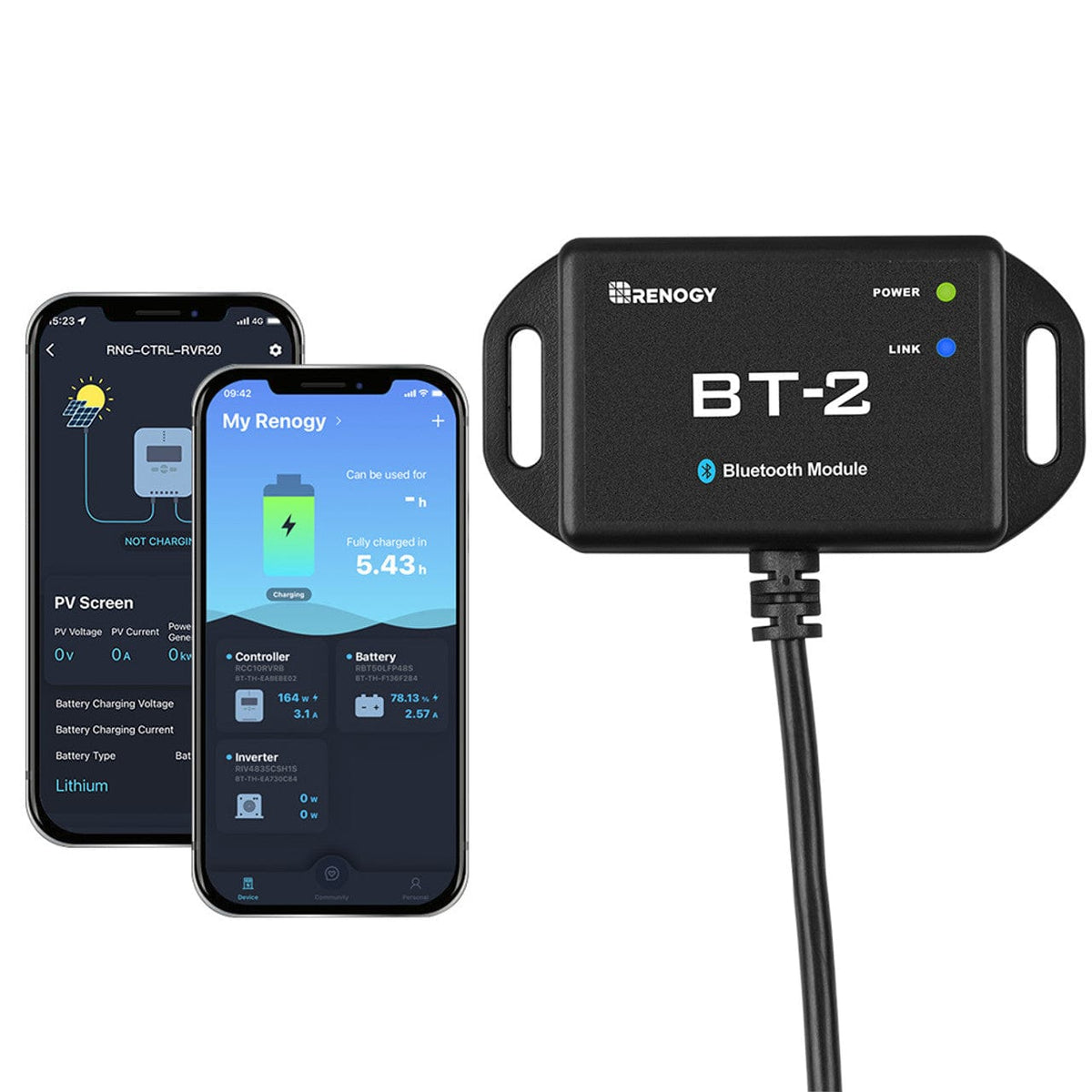 Renogy BT-2 Bluetooth Module Solar Charge Controller Accessory Renogy