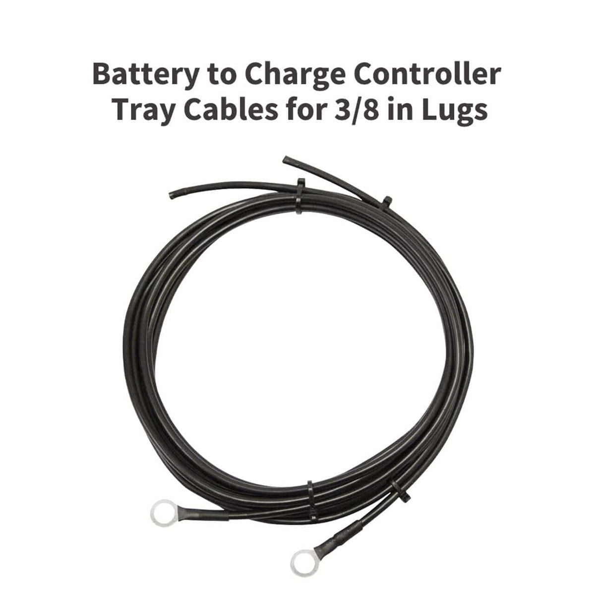 Renogy Battery to Charge Controller Tray Cables for 3/8 in Lugs Cable & Wire Renogy