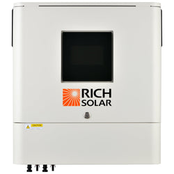 RICH SOLAR NOVA 6500S | 6500 Watt (6.5kW) 48 Volt Off-Grid Hybrid Solar Inverter | Premium 6500W 48V Hybrid Inverter for Campers, Cabins, Tiny Homes, ADUs, RVs, Off-Grid | Huge LCD Touchscreen with Ambient Lights | UL Certified Hybrid Inverters RICH SOLAR