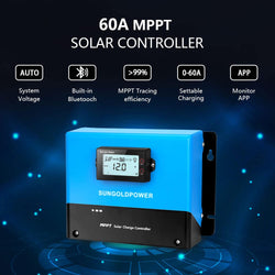 Sungold Power 60 Amp MPPT Solar Charge Controller Controllers SunGoldPower