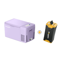 BougeRV 12V 23 Quart Colorful Purple Portable Fridge