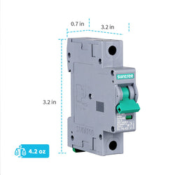 Renogy 10A/16A/32A/50A/63A 1P DC Miniature Circuit Breaker Accessories Renogy