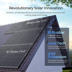 Renogy 200W ShadowFlux Anti-Shading N-Type Solar Panel Solar Panels Renogy