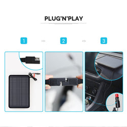 Renogy 5W Solar Battery Trickle Charger Maintainer Battery Maintainers Renogy
