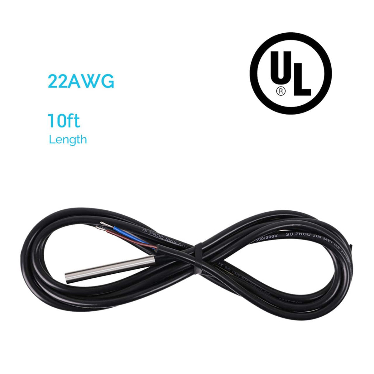 Renogy Battery Temperature Sensor for Voyager Charge Controllers Solar Charge Controller Accessory Renogy