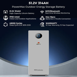 Sungold Power PowerMax 51.2V 314AH Outdoor Energy Storage Battery UL1973 & UL9540A