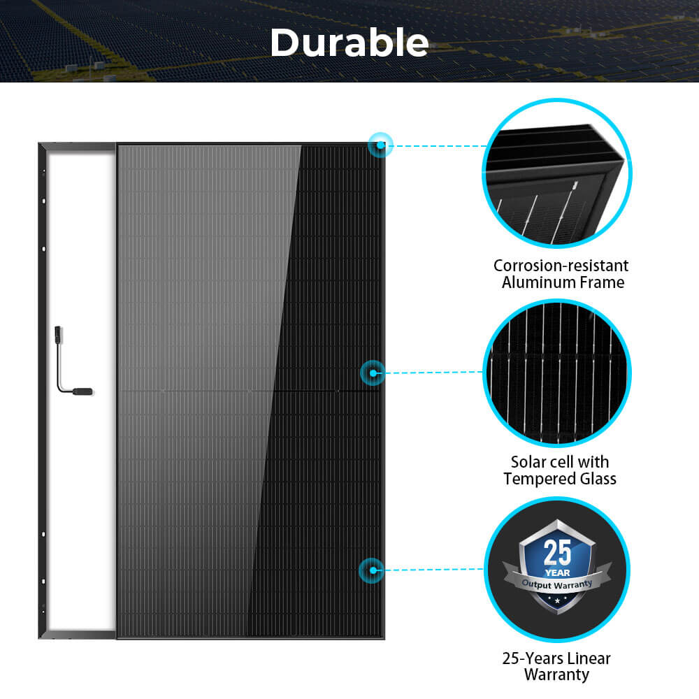 Sungold Power 500W MONO BLACK PERC SOLAR PANEL FULL PALLET (32 PANELS) Solar Panels by Pallet SunGoldPower
