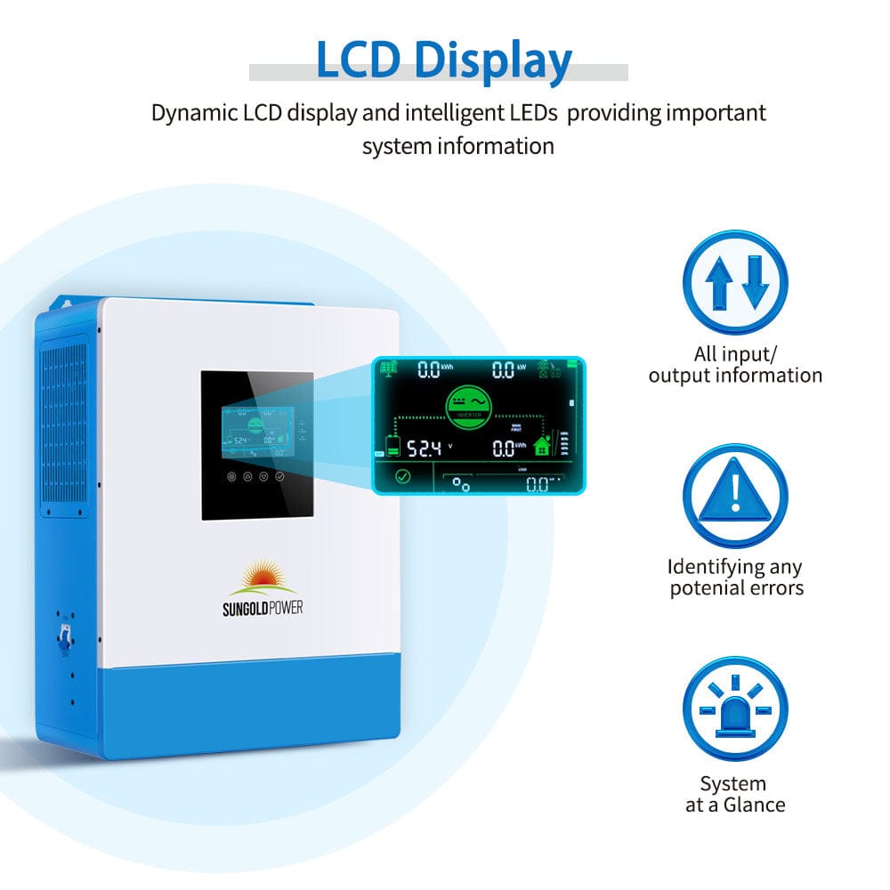 Sungold Power 5000W 48V Solar Charger Inverter Hybrid Inverters SunGoldPower
