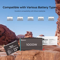 Renogy 1000W 12V Pure Sine Wave Inverter Inverters Renogy