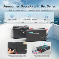 Renogy 3000W 12V Pro Pure Sine Wave Inverter With EcoSleep Mode Inverters Renogy