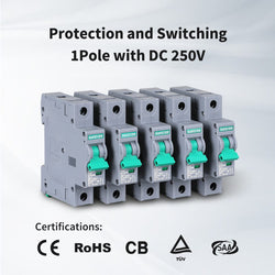 Renogy 10A/16A/32A/50A/63A 1P DC Miniature Circuit Breaker Accessories Renogy