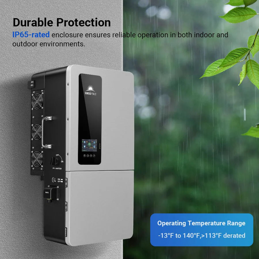 Sungold Power 12KW 48V All-in-one Hybrid Solar inverter | Whole Home Backup (200A)| SGS-12K18MAX