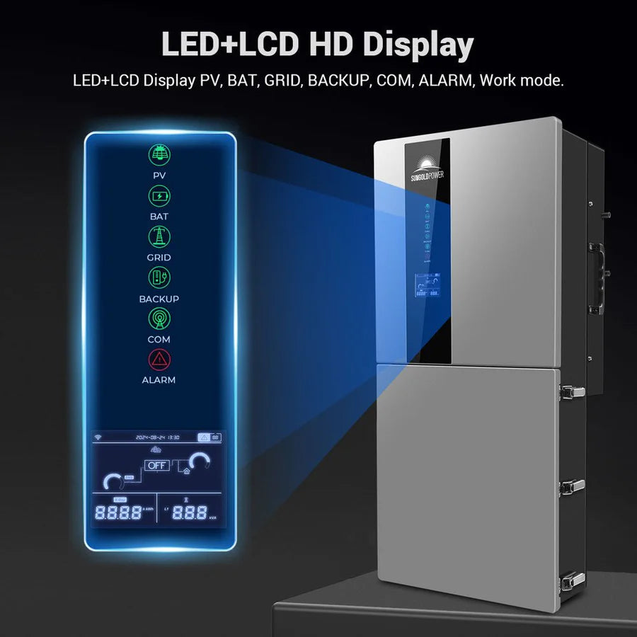 Sungold Power 11.4kW 48V Split Phase Hybrid Solar Inverter | Whole Home Backup (200A) | SGN-11K15PRO