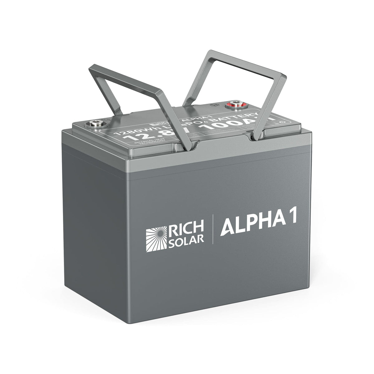 RICH SOLAR ALPHA 1 | 12V 100Ah LiFePO4 Battery | Powerful 12V Lithium Battery for RVs, Trailers, Vans, Boats, Off-Grid | 5,000 Lifetime Cycles | Bluetooth and Internal Heat Technology Batteries RICH SOLAR