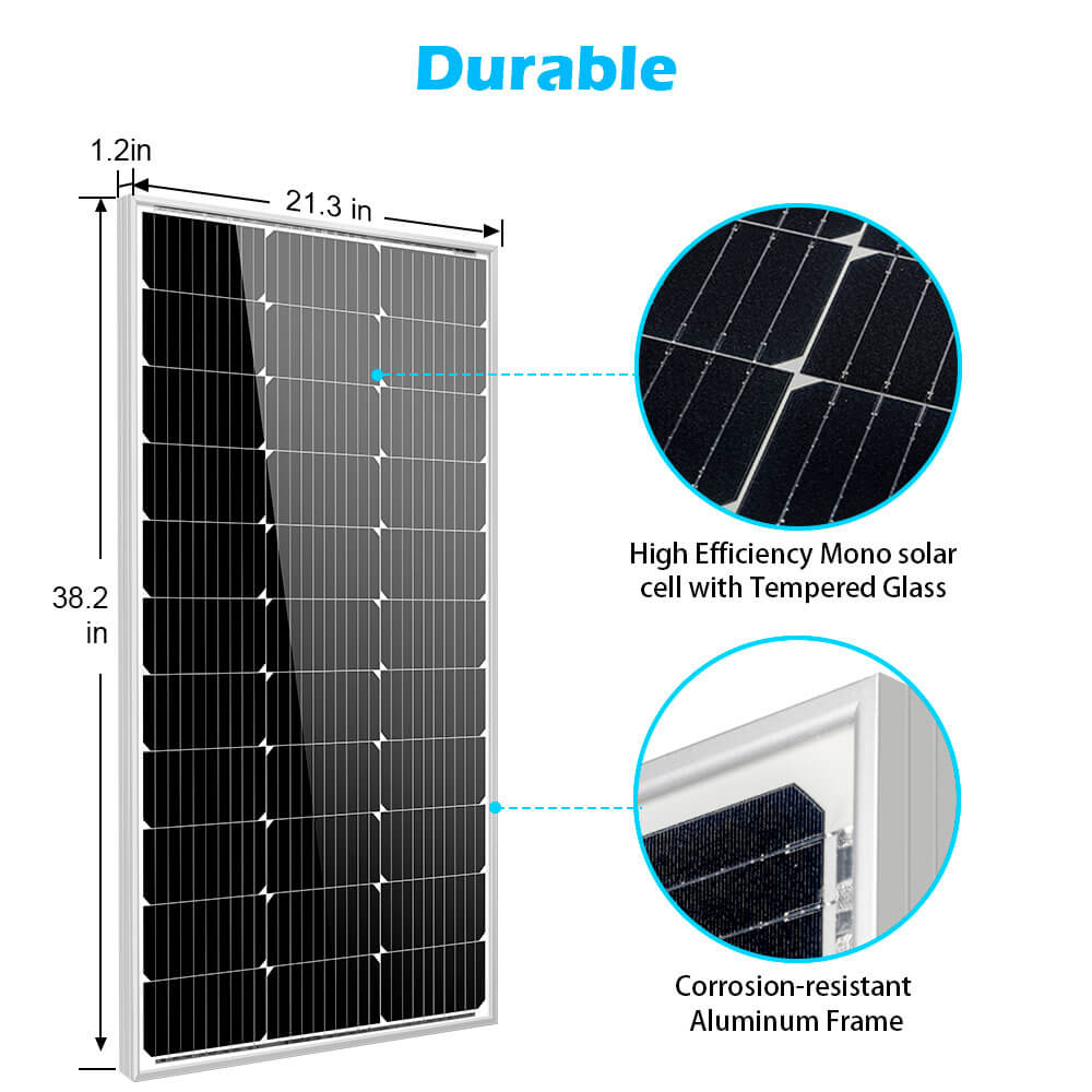 SunGold Power 100W Monocrystalline Solar Panel