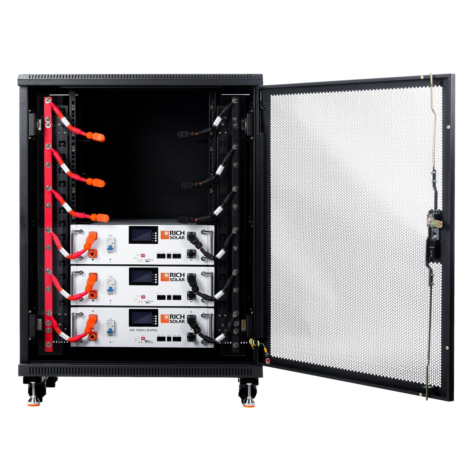 RICH SOLAR | ALPHA 5 | 48V 100Ah LiFePO4 Battery | Premium 48V Server Rack Lithium Battery for Residential, Commercial, Off-Grid | 7,000 Lifetime Cycles Server Rack Batteries RICH SOLAR 3 Batteries + Free Rack