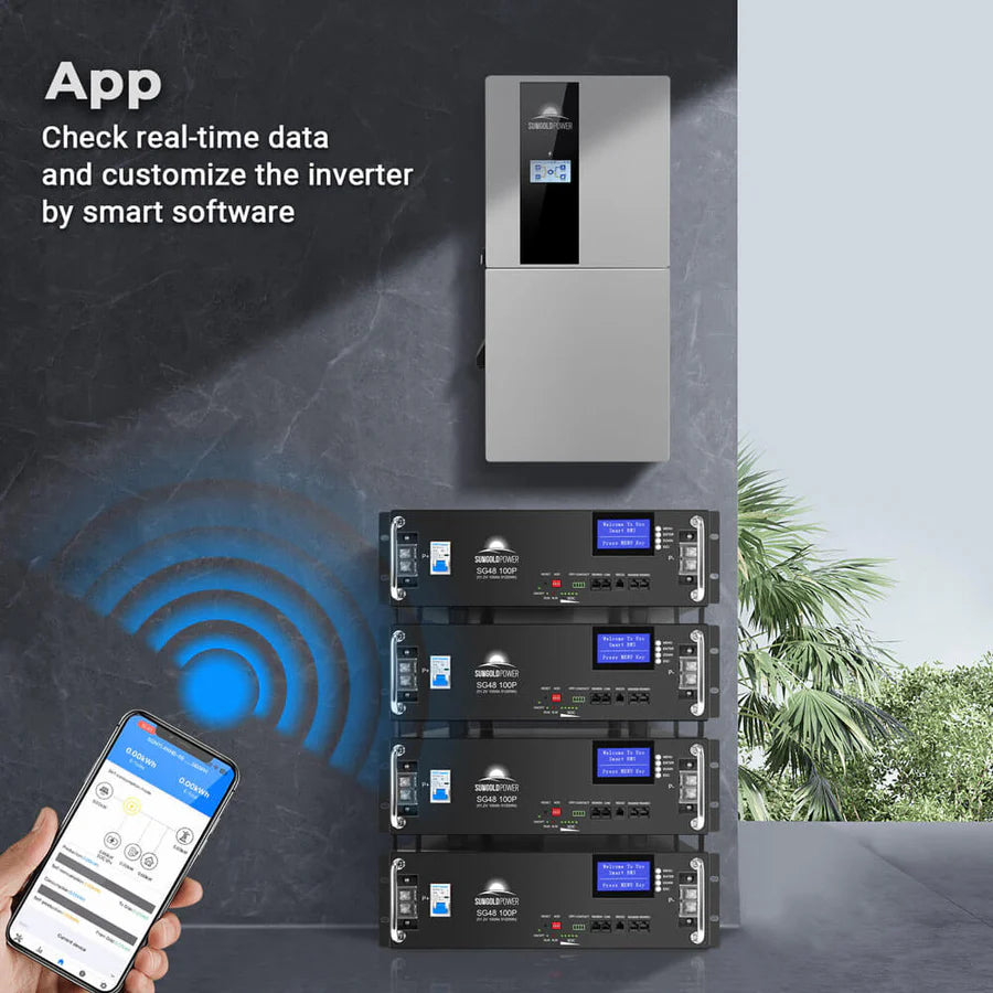 Sungold Power 11.4kW 48V Split Phase Hybrid Solar Inverter | Whole Home Backup (200A) | SGN-11K15PRO