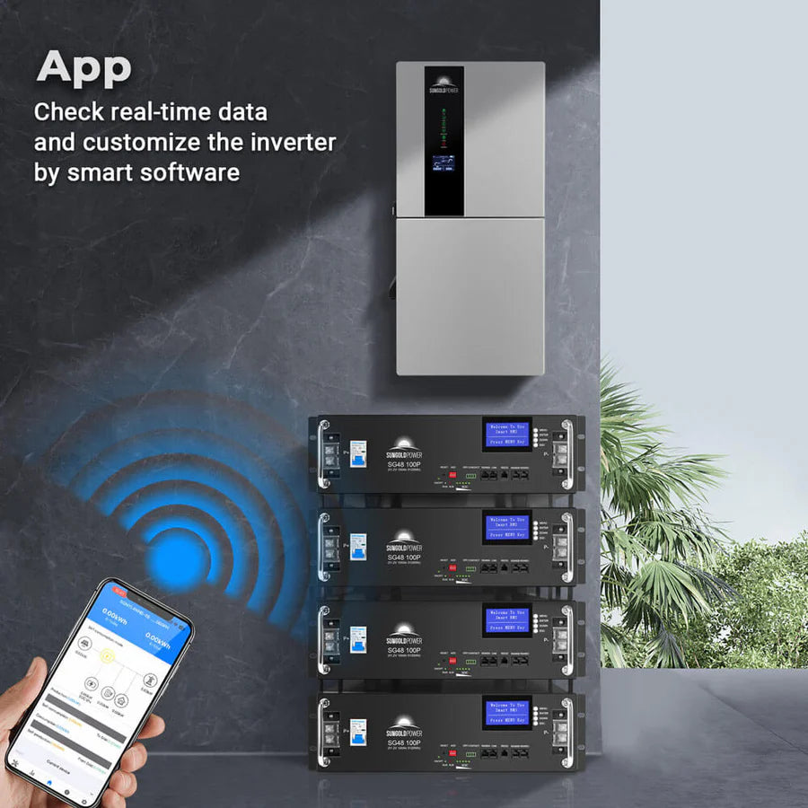 Sungold Power 11.4kW 48V Split Phase Hybrid Solar Inverter | Whole Home Backup (200A) | SGN-11K15PRO