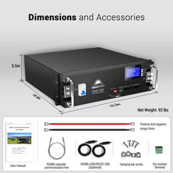 Sungold Power | 2 X 48V 100Ah Server Rack LiFePO4 Lithium Battery | SG48100P Server Rack Batteries SunGoldPower