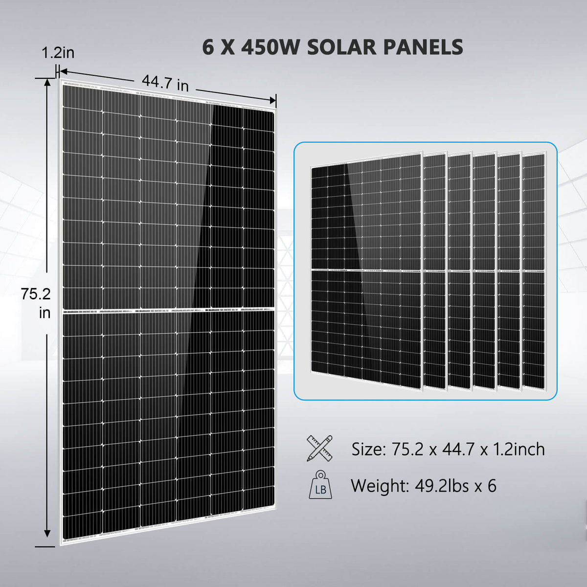Sungold Power Solar Kit 5000W 48V 120V output 10.24KWH Lithium Battery 2700 Watt Solar Panel Solar Kits SunGoldPower