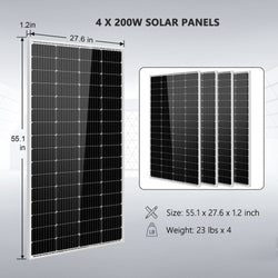 Sungold Power Solar Kit 3000W 24V Inverter 120V output Lithium Battery 800 Watt Solar Panel Solar Kits SunGoldPower