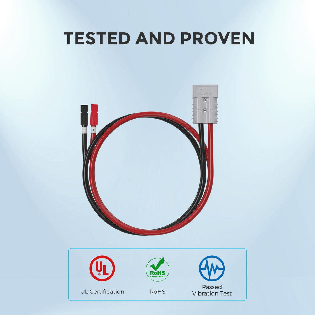 Renogy 5FT 6AWG Anderson Adapter Cable (Anderson PP75 - Anderson SB120） Battery & Inverter Cables Renogy