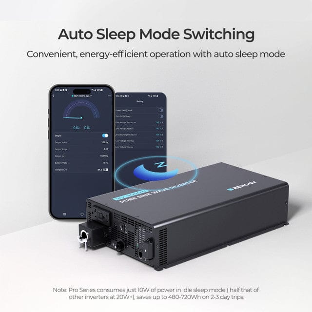 Renogy 3000W 12V Pro Pure Sine Wave Inverter With EcoSleep Mode Inverters Renogy