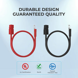 Renogy 5FT 6AWG Anderson Adapter Cable (Anderson PP75 - 3/8 in Lugs） Battery & Inverter Cables Renogy