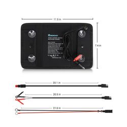 Renogy 5W Solar Battery Trickle Charger Maintainer Battery Maintainers Renogy