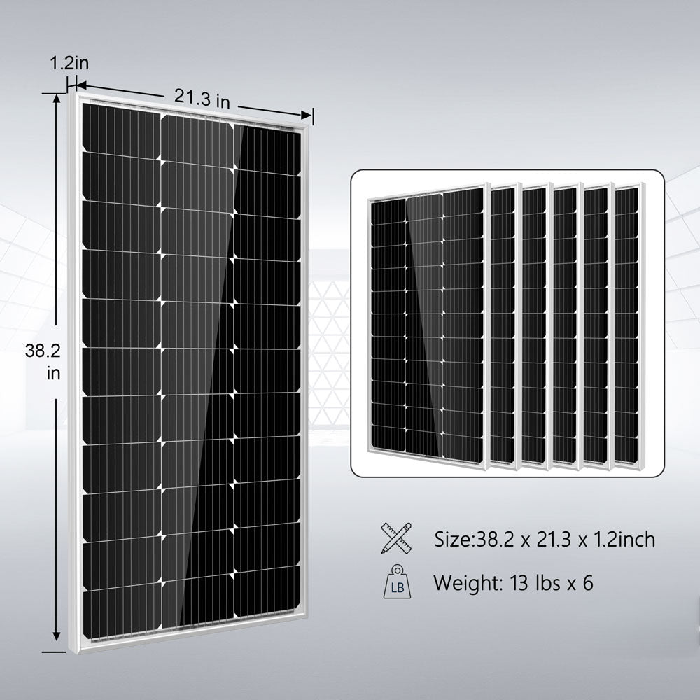 Sungold Power Off-Grid Solar Kit 3000W Inverter 12VDC 120V Output LifePO4 Battery 600 watt Solar Back Up
