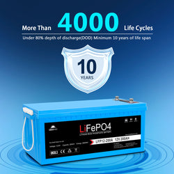 Sungold Power 12V 200Ah LiFePo4 Deep Cycle Lithium Battery Bluetooth / Self-Heating / IP65 Batteries SunGoldPower
