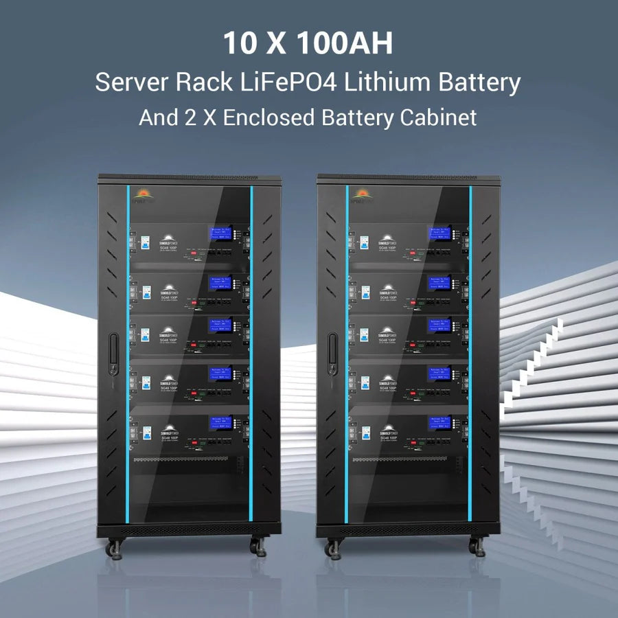 SunGold Power Hybrid Solar Kit 11.4KW 48V Split Phase 51.2 KWH Lithium Battery 36 X 450 Watt Solar Panel