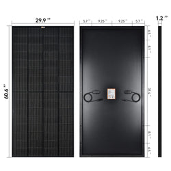 RICH SOLAR MEGA 250 | 250 Watt Solar Panel | Premier 12V Off-Grid Solar Panel for RVs, Vans, Boats | 25-Year Output Warranty | UL Certified Rigid Solar Panels RICH SOLAR