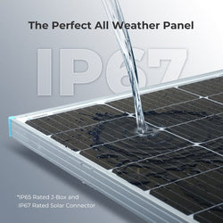 Renogy 100 Watt 12 Volt Monocrystalline Solar Panel (Compact Design) Solar Panels Renogy