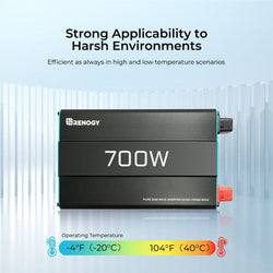 Renogy 700W 12V Pure Sine Wave Inverter Inverters Renogy