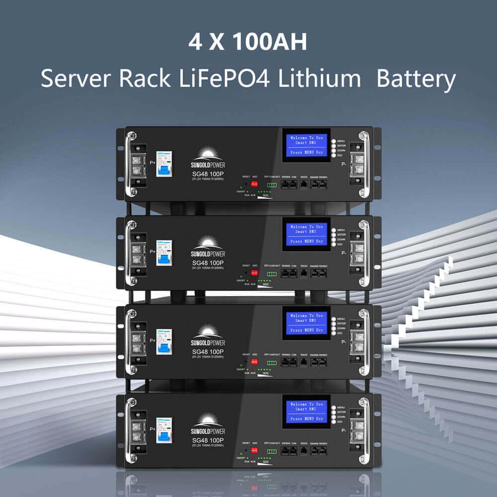 Sungold Power Off-Grid Solar Kit 15000W 48VDC 120V/240V LifePo4 20.48KWH Lithium Battery 18 X 415 Watts Solar Panels