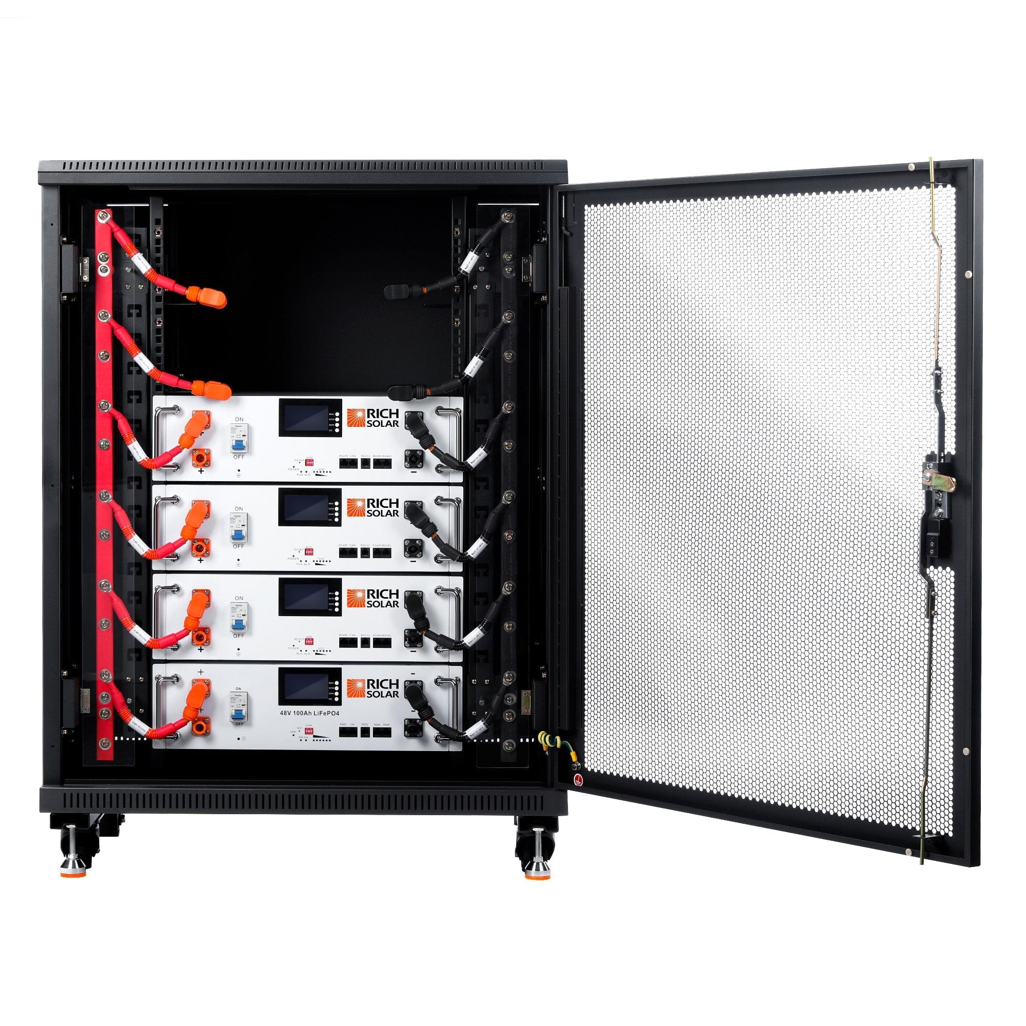 RICH SOLAR | ALPHA 5 | 48V 100Ah LiFePO4 Battery | Premium 48V Server Rack Lithium Battery for Residential, Commercial, Off-Grid | 7,000 Lifetime Cycles Server Rack Batteries RICH SOLAR 4 Batteries + Free Rack