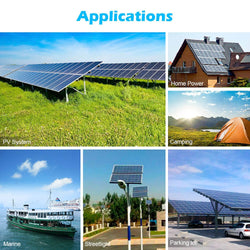 SunGold Power 200W Monocrystalline Solar Panel Rigid Solar Panels SunGoldPower