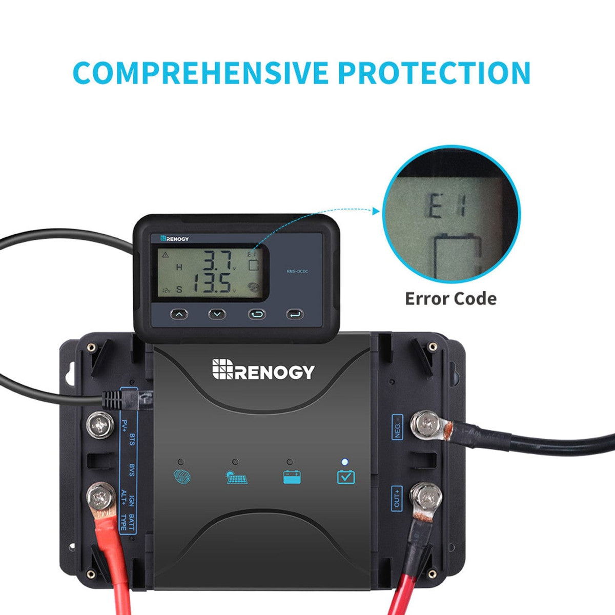 Renogy Monitoring Screen for DC-DC MPPT Battery Charger Series Renogy