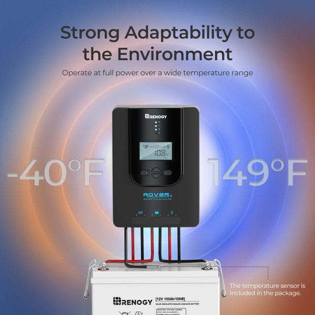Renogy Rover Li 40 Amp MPPT Solar Charge Controller with Bluetooth Module Solar Charge Controllers Renogy