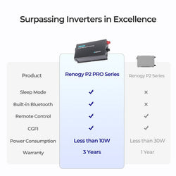 Renogy 3000W 12V Pro Pure Sine Wave Inverter With EcoSleep Mode Inverters Renogy