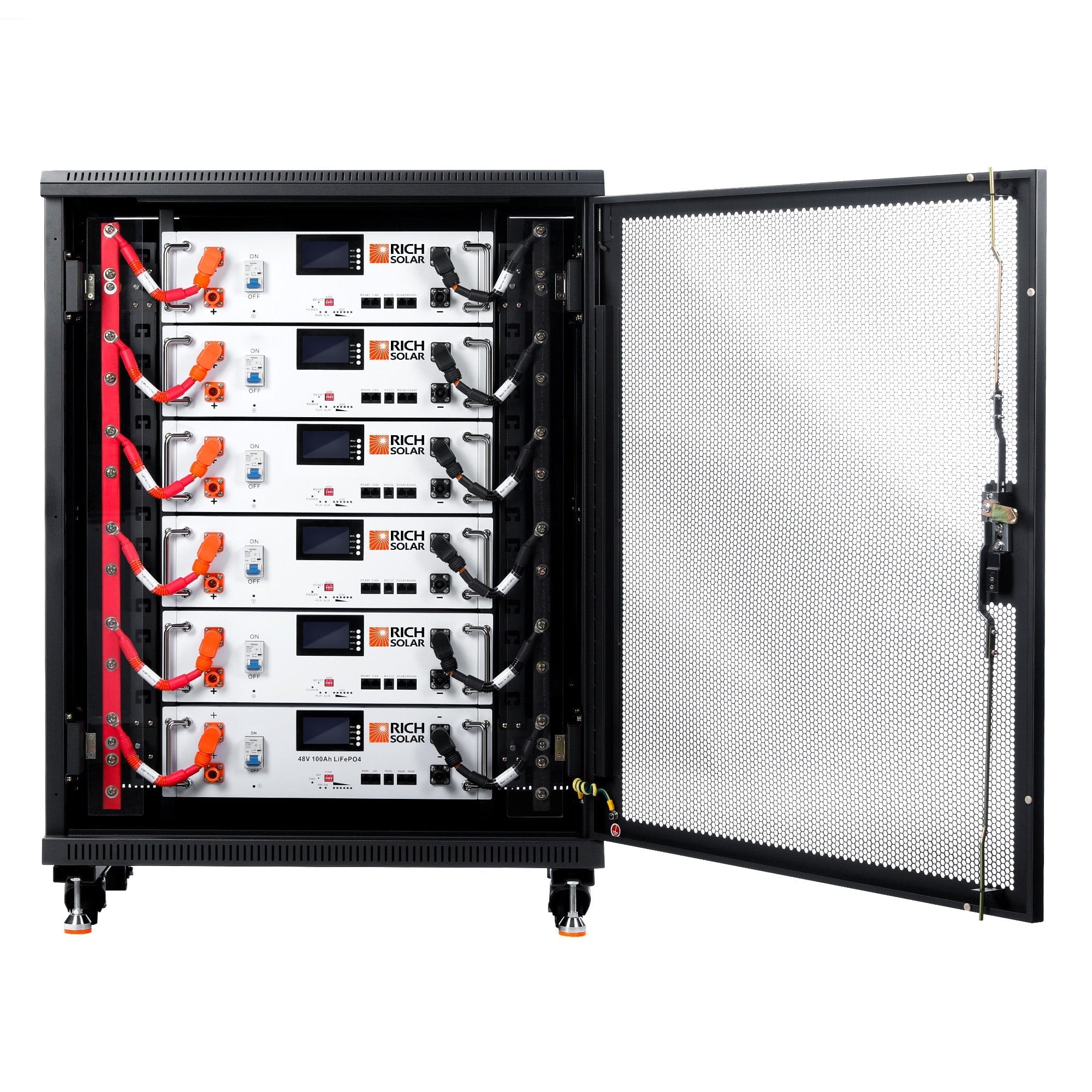RICH SOLAR | ALPHA 5 | 48V 100Ah LiFePO4 Battery | Premium 48V Server Rack Lithium Battery for Residential, Commercial, Off-Grid | 7,000 Lifetime Cycles Server Rack Batteries RICH SOLAR 6 Batteries + Free Rack