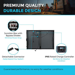 Renogy 200 Watt 12 Volt Monocrystalline Foldable Solar Suitcase Solar Panels Renogy